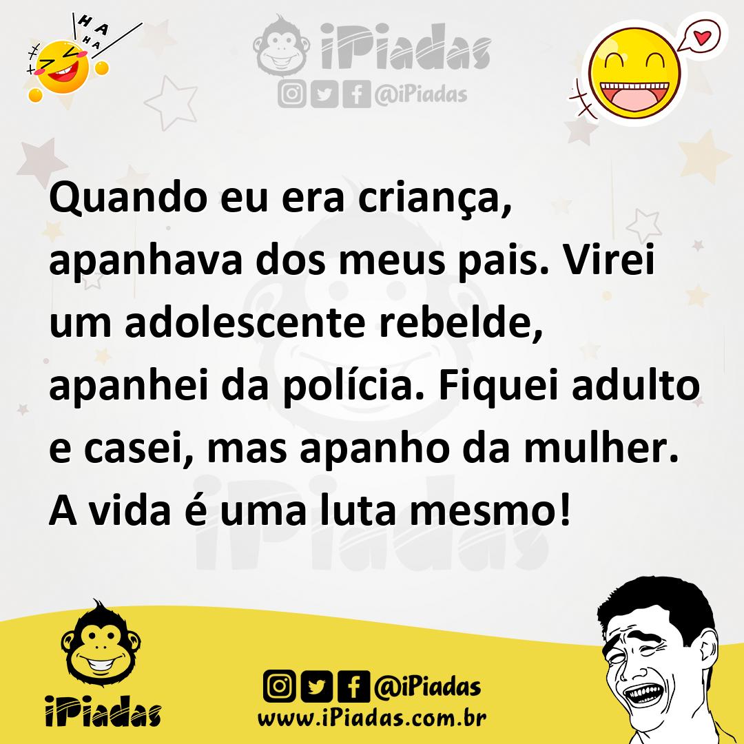 Ilustração de Quando eu era criança, apanhava dos meus pais. Virei um adolescente re... no iPiadas