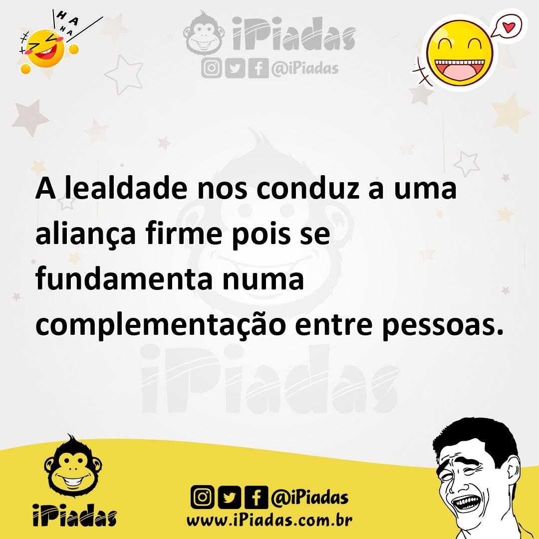 Ilustração de A lealdade nos conduz a uma aliança firme pois se fundamenta numa comp... no iPiadas