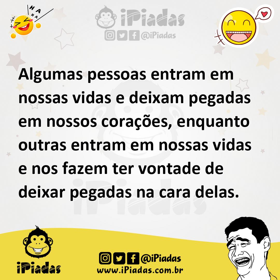 Ilustração de Algumas pessoas entram em nossas vidas e deixam pegadas em nossos cora... no iPiadas