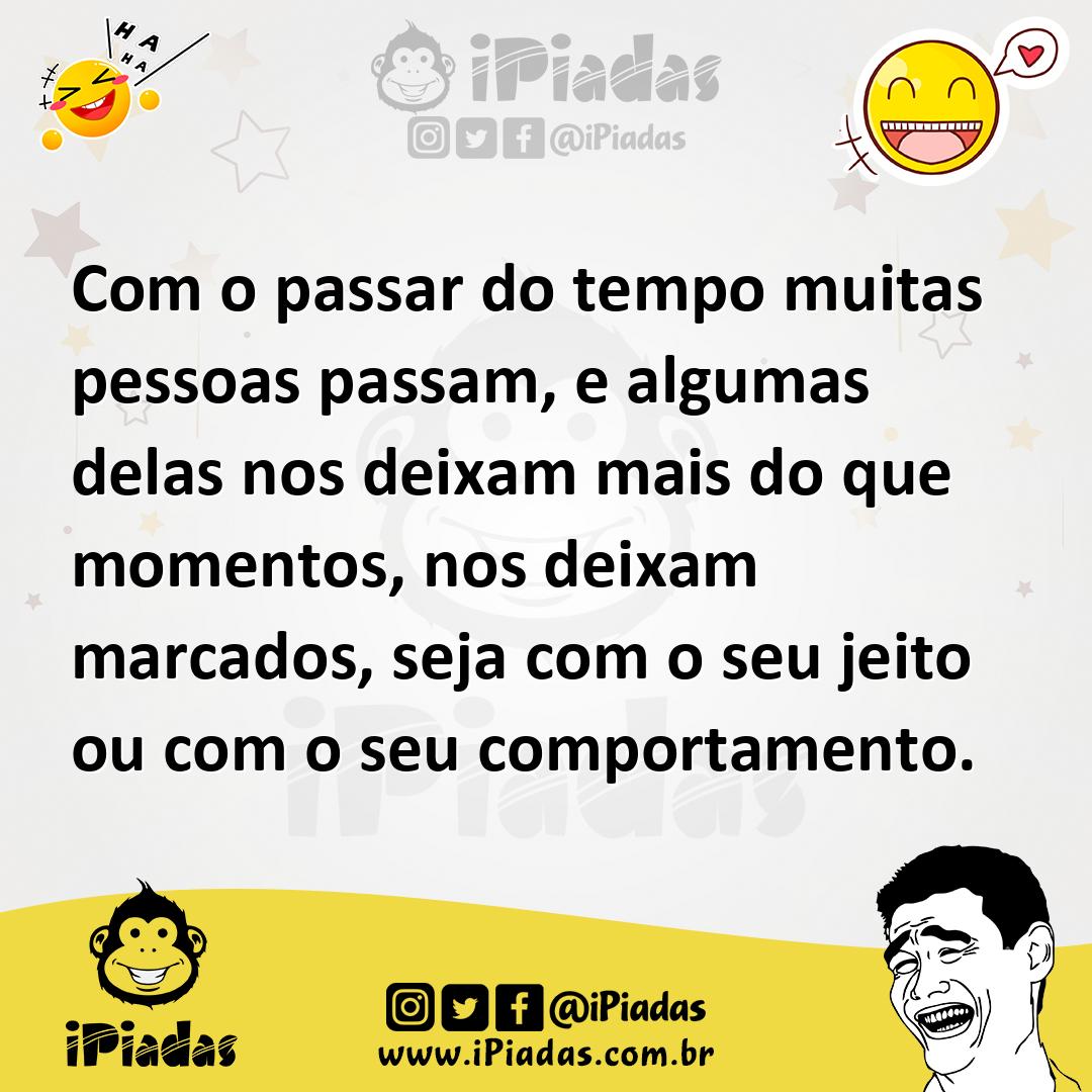 Ilustração de Com o passar do tempo muitas pessoas passam, e algumas delas nos deixa... no iPiadas