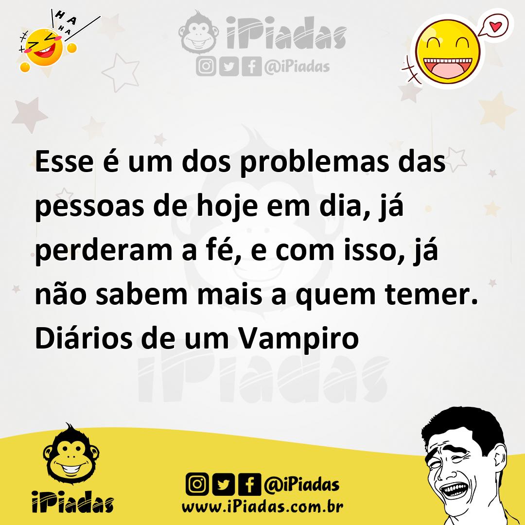 Ilustração de Esse é um dos problemas das pessoas de hoje em dia, já perderam a fé,... no iPiadas
