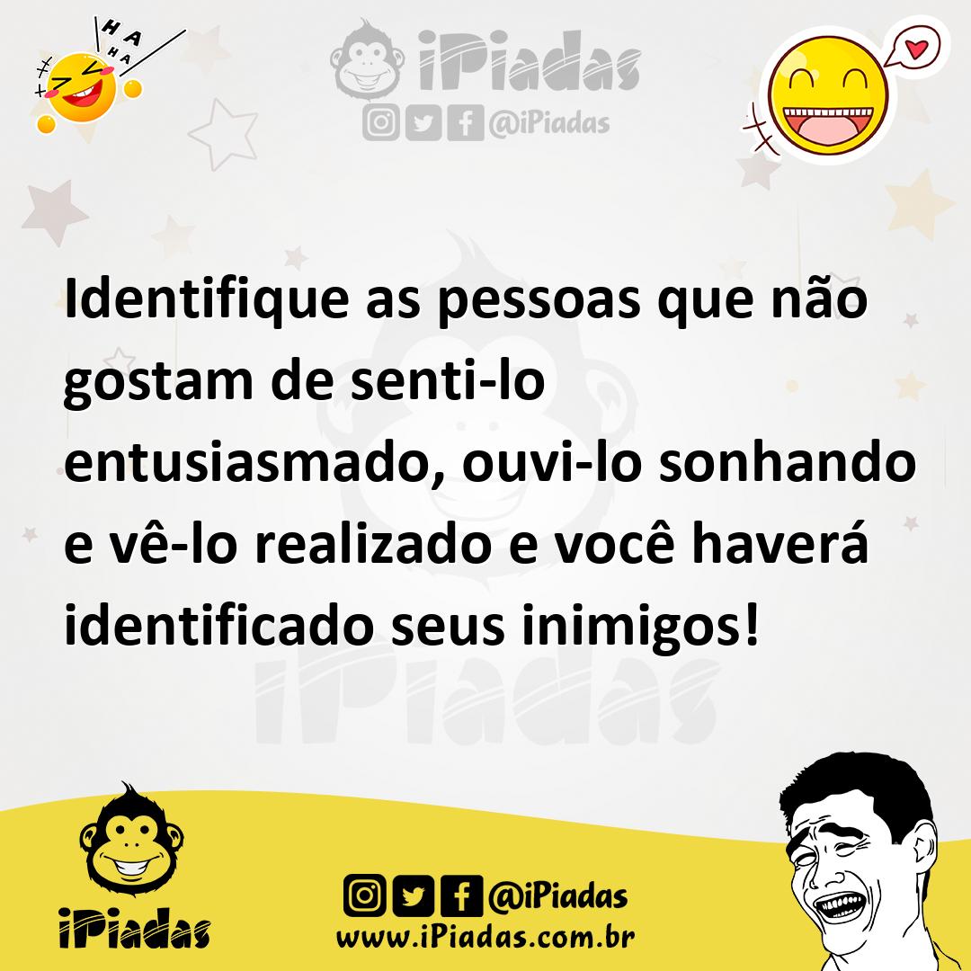 Ilustração de Identifique as pessoas que não gostam de senti-lo entusiasmado, ouvi-l... no iPiadas