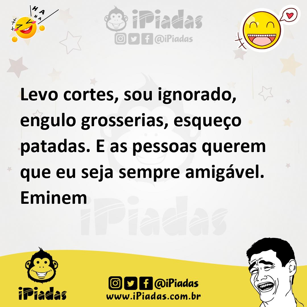 Ilustração de Levo cortes, sou ignorado, engulo grosserias, esqueço patadas. E as pe... no iPiadas