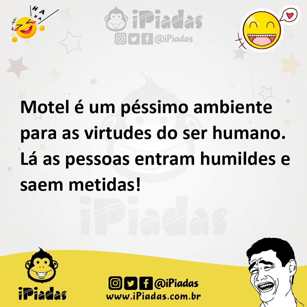 Ilustração de Motel é um péssimo ambiente para as virtudes do ser humano. Lá as pess... no iPiadas