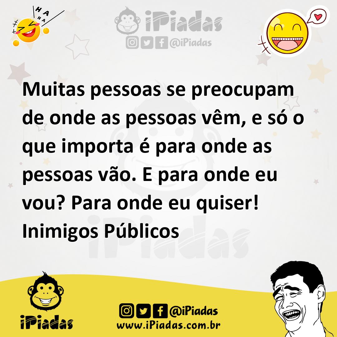 Ilustração de Muitas pessoas se preocupam de onde as pessoas vêm, e só o que importa... no iPiadas