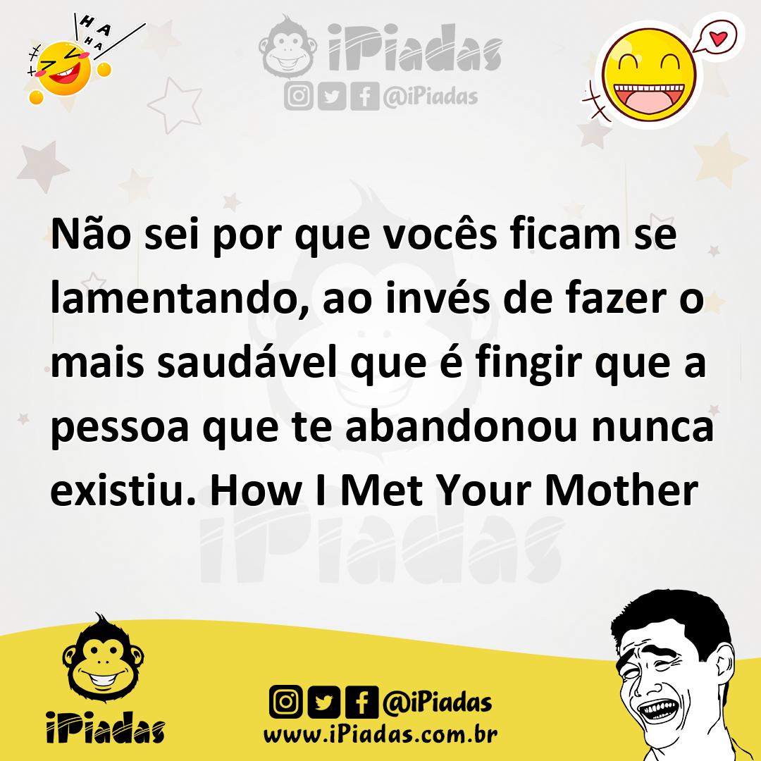 Ilustração de Não sei por que vocês ficam se lamentando, ao invés de fazer o mais sa... no iPiadas