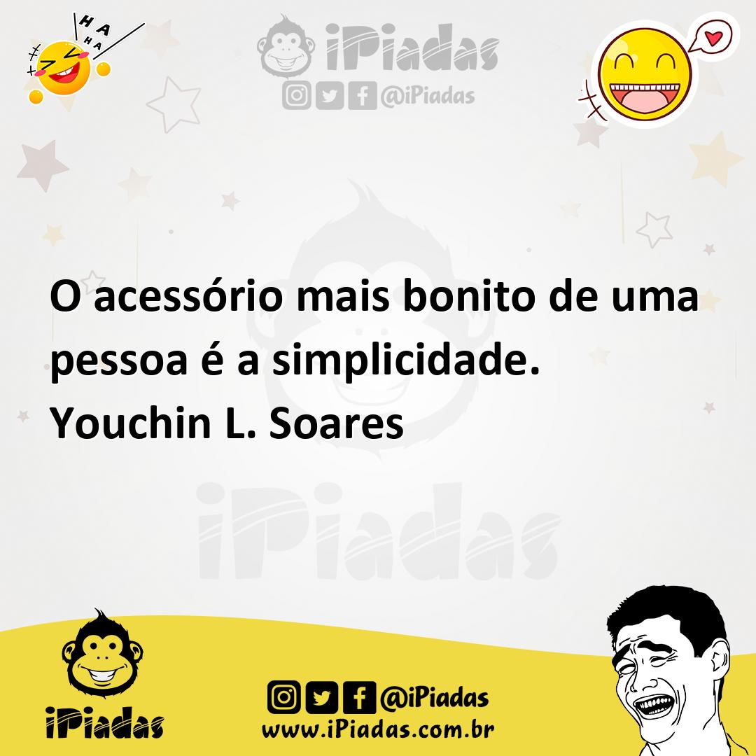 Ilustração de O acessório mais bonito de uma pessoa é a simplicidade. Youchin L. Soa... no iPiadas