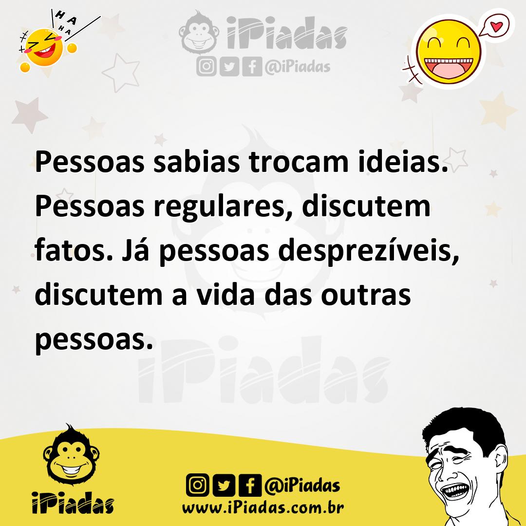 Ilustração de Pessoas sabias trocam ideias. Pessoas regulares, discutem fatos. Já pe... no iPiadas