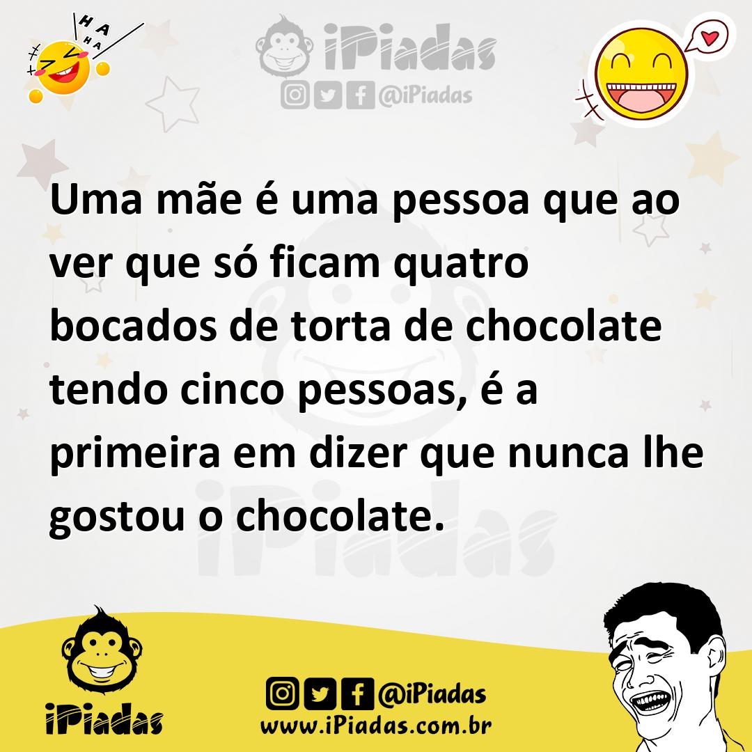 Ilustração de Uma mãe é uma pessoa que ao ver que só ficam quatro bocados de torta d... no iPiadas