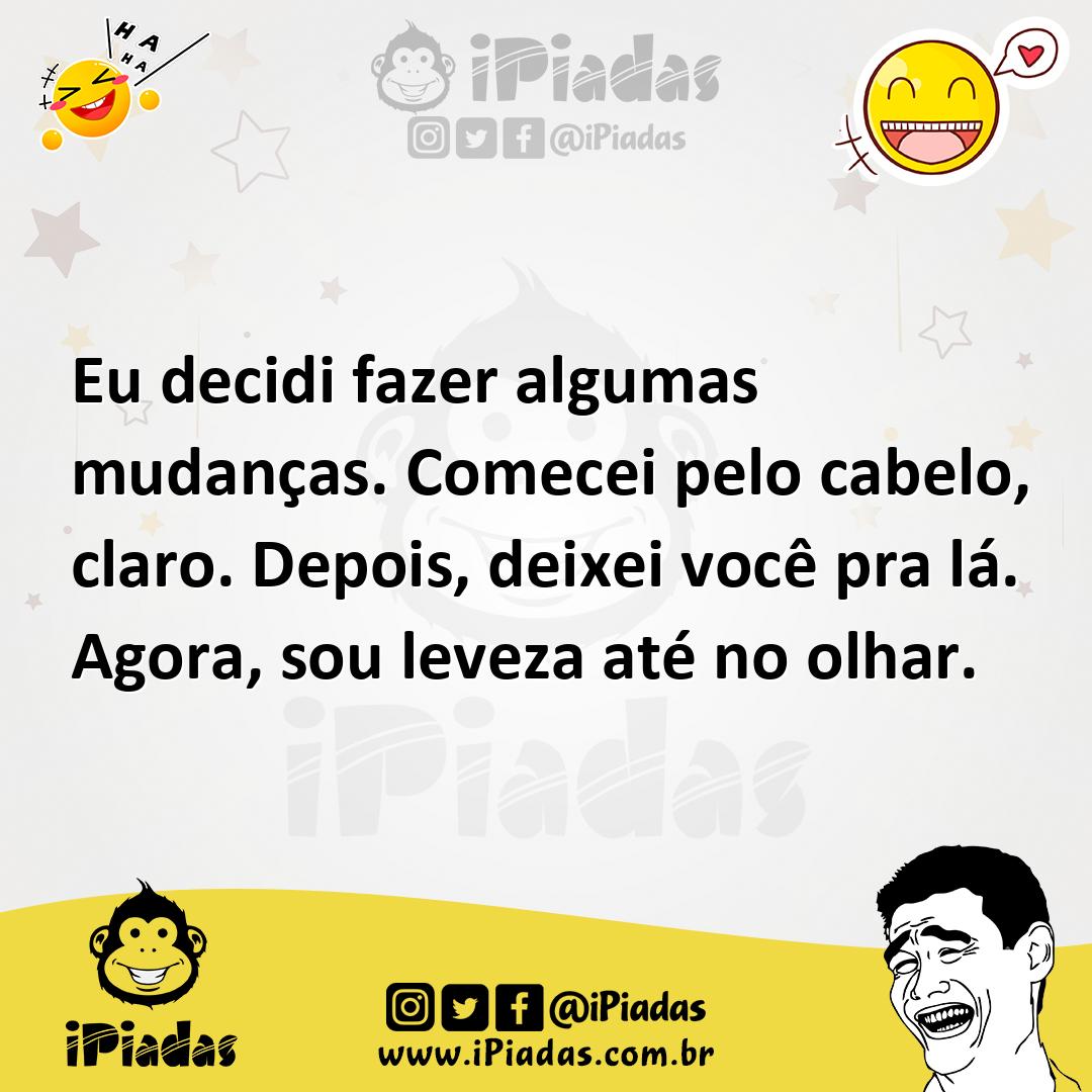 Ilustração de Eu decidi fazer algumas mudanças. Comecei pelo cabelo, claro. Depois,... no iPiadas