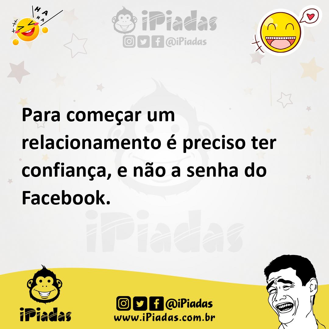Ilustração de Para começar um relacionamento é preciso ter confiança, e não a senha... no iPiadas