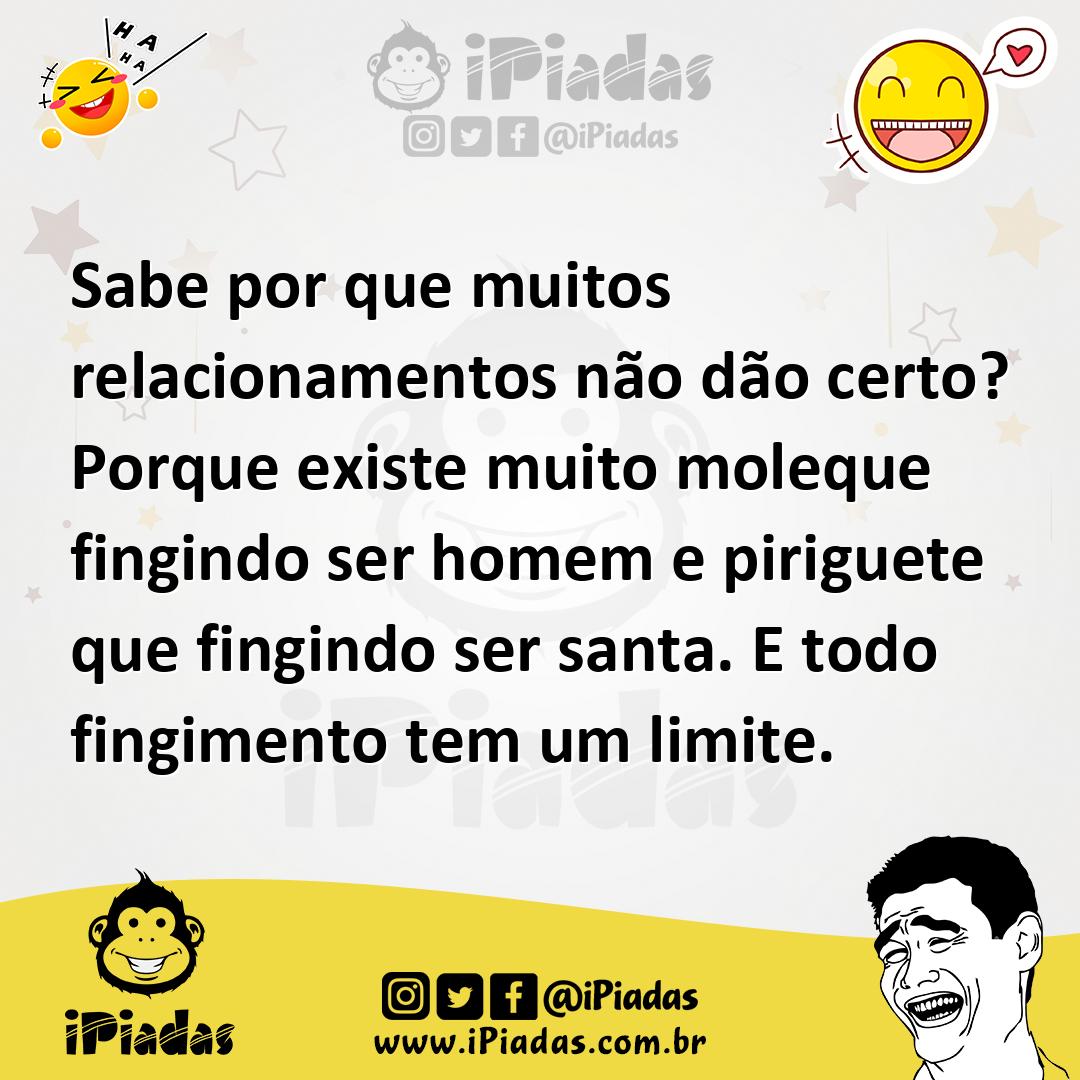 Ilustração de Sabe por que muitos relacionamentos não dão certo? Porque existe muito... no iPiadas