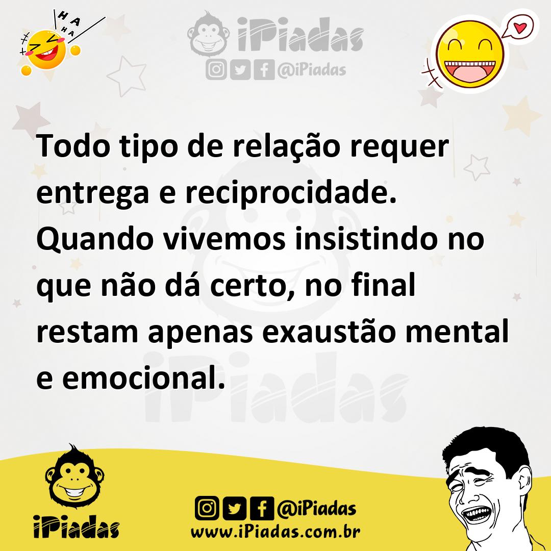 Ilustração de Todo tipo de relação requer entrega e reciprocidade. Quando vivemos in... no iPiadas