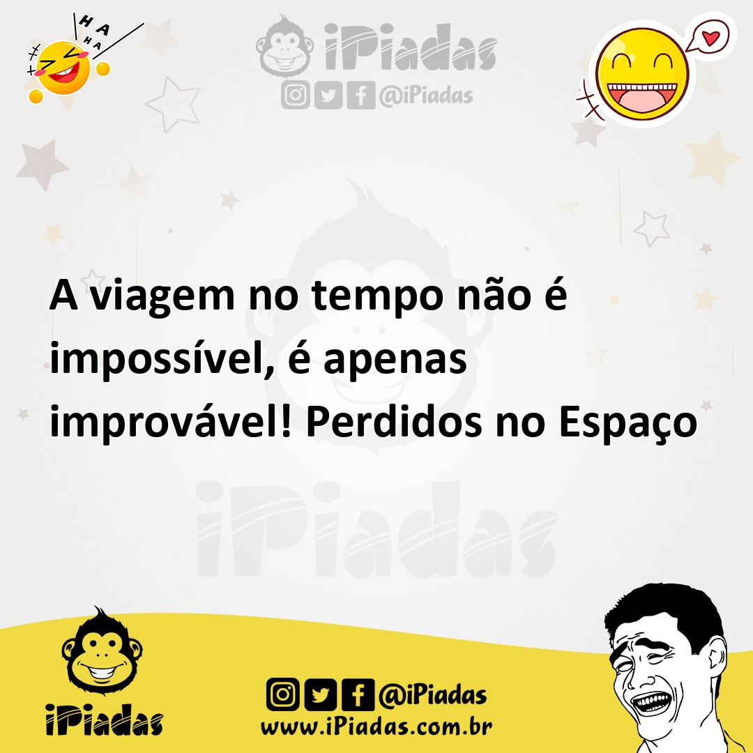 Ilustração de A viagem no tempo não é impossível, é apenas improvável! Perdidos no E... no iPiadas