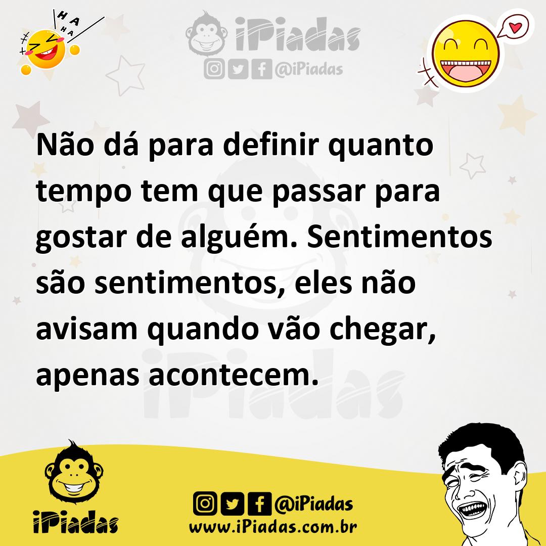 Ilustração de Não dá para definir quanto tempo tem que passar para gostar de alguém.... no iPiadas