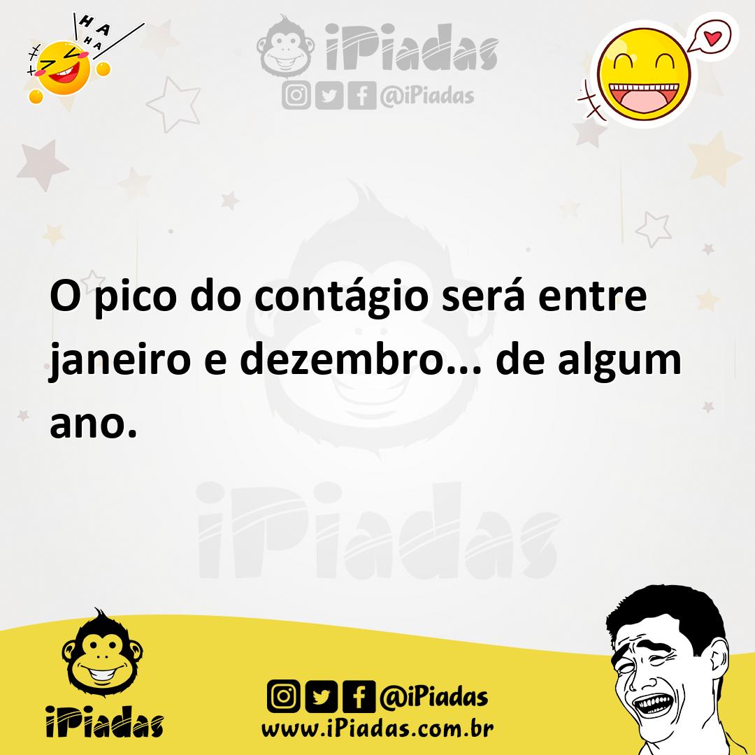 Ilustração de O pico do contágio será entre janeiro e dezembro... de algum ano. no iPiadas