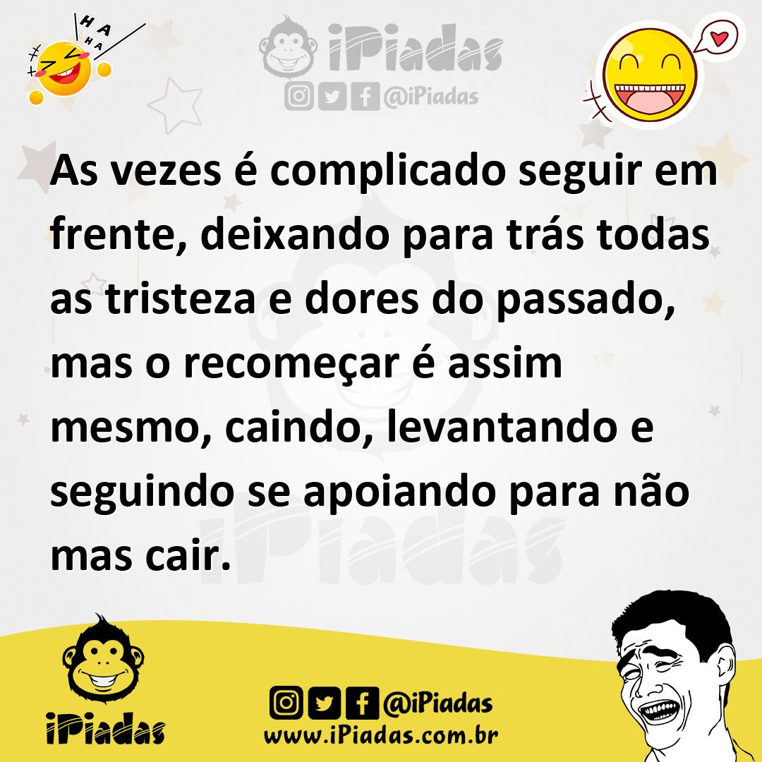 Ilustração de As vezes é complicado seguir em frente, deixando para trás todas as tr... no iPiadas
