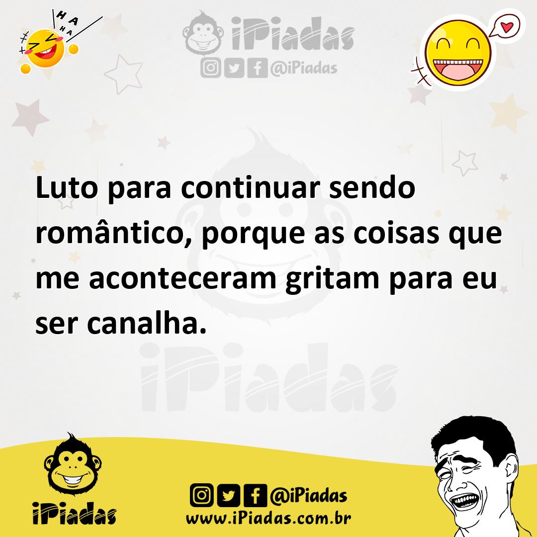 Ilustração de Luto para continuar sendo romântico, porque as coisas que me acontecer... no iPiadas