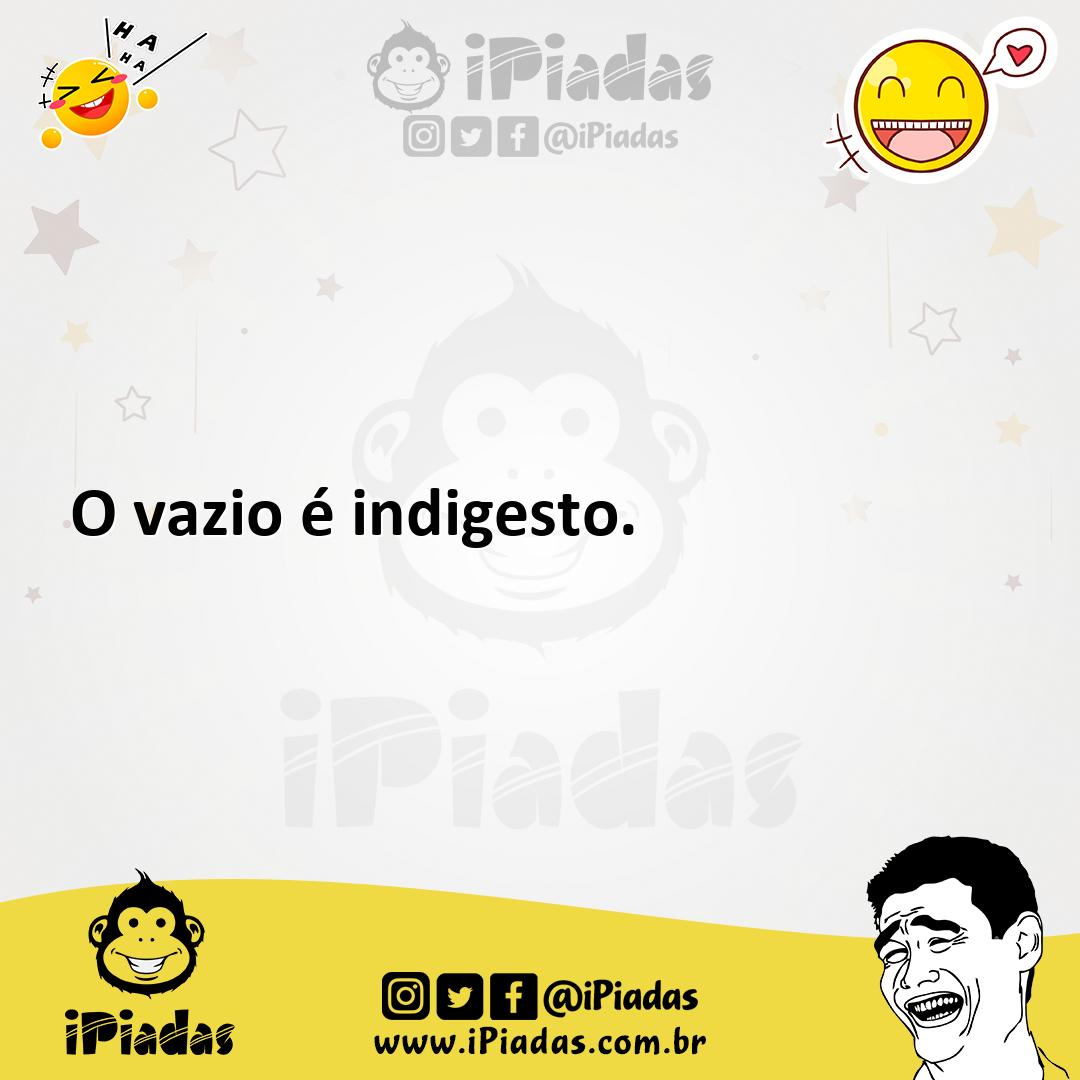 Ilustração de O vazio é indigesto. no iPiadas
