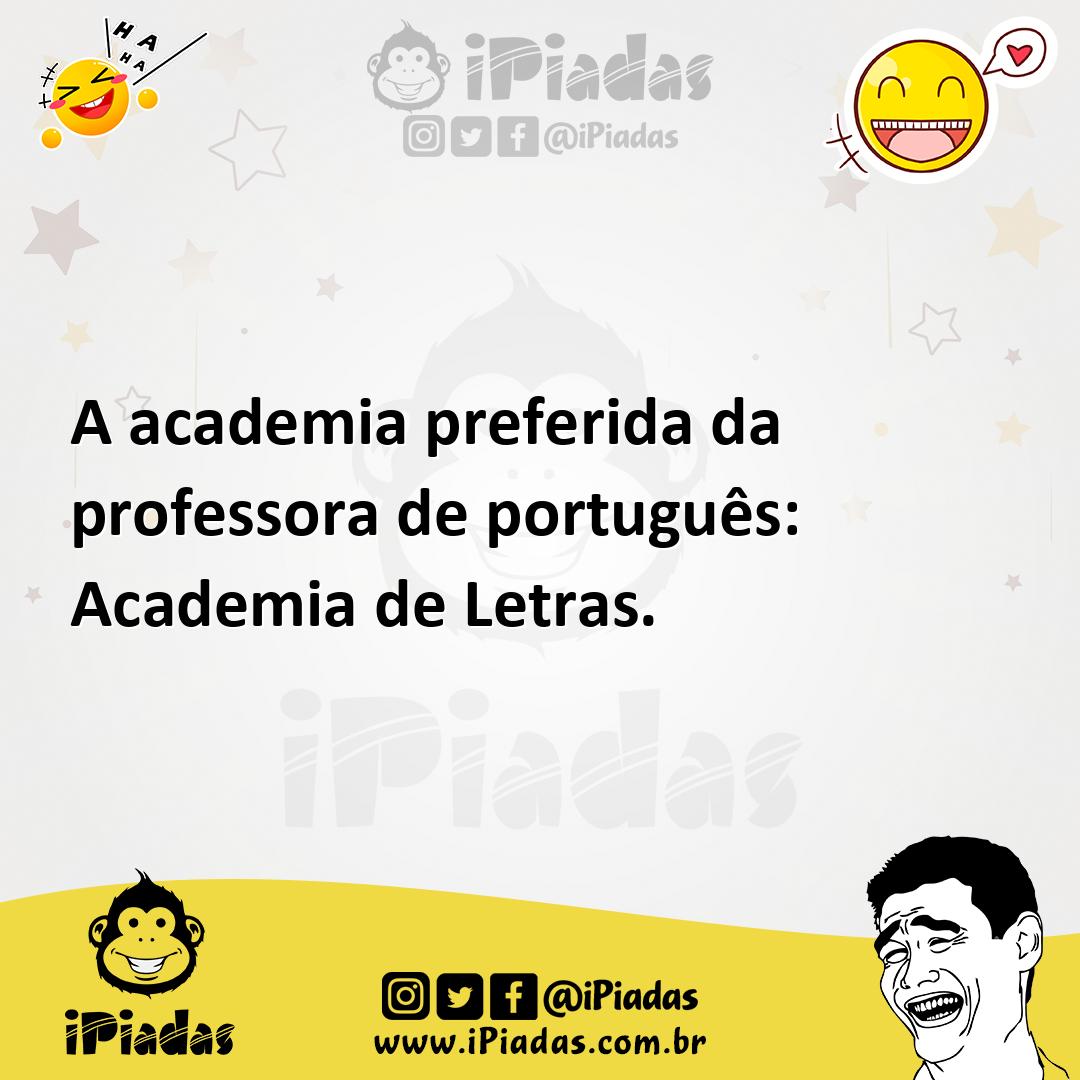 Ilustração de A academia preferida da professora de português: Academia de Letras. no iPiadas