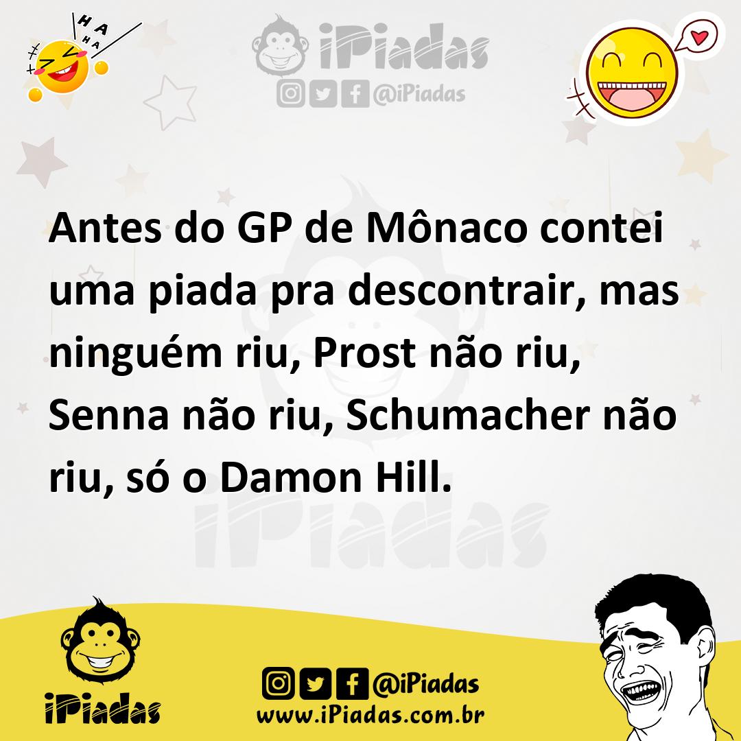 Ilustração de Antes do GP de Mônaco contei uma piada pra descontrair, mas ninguém ri... no iPiadas