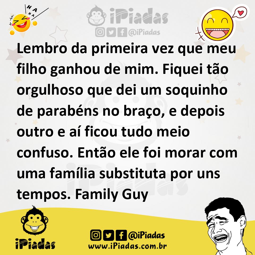 Ilustração de Lembro da primeira vez que meu filho ganhou de mim. Fiquei tão orgulho... no iPiadas