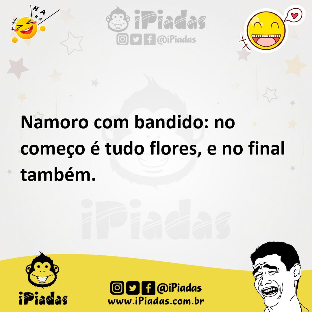 Ilustração de Namoro com bandido: no começo é tudo flores, e no final também. no iPiadas