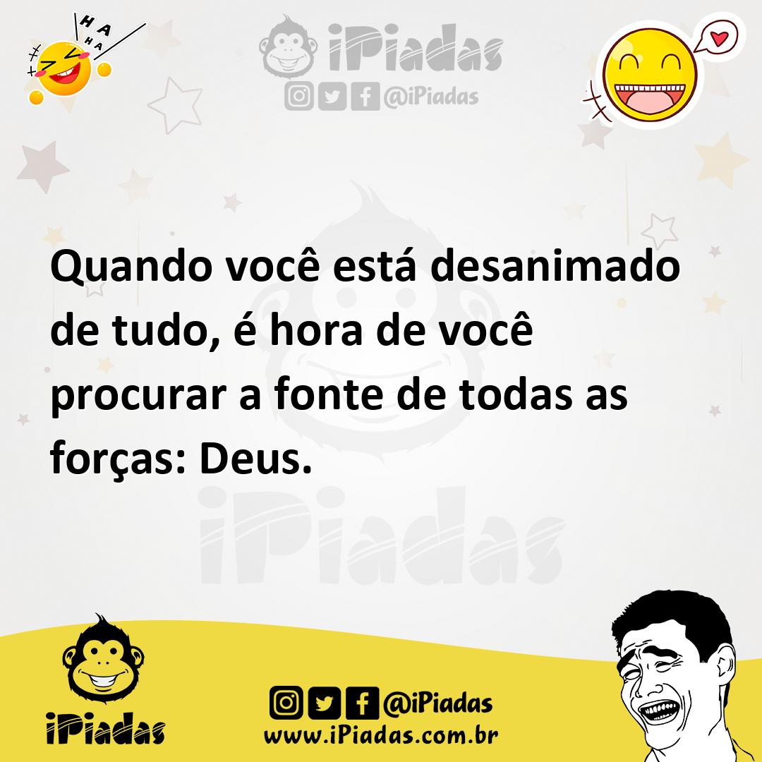 Ilustração de Quando você está desanimado de tudo, é hora de você procurar a fonte d... no iPiadas