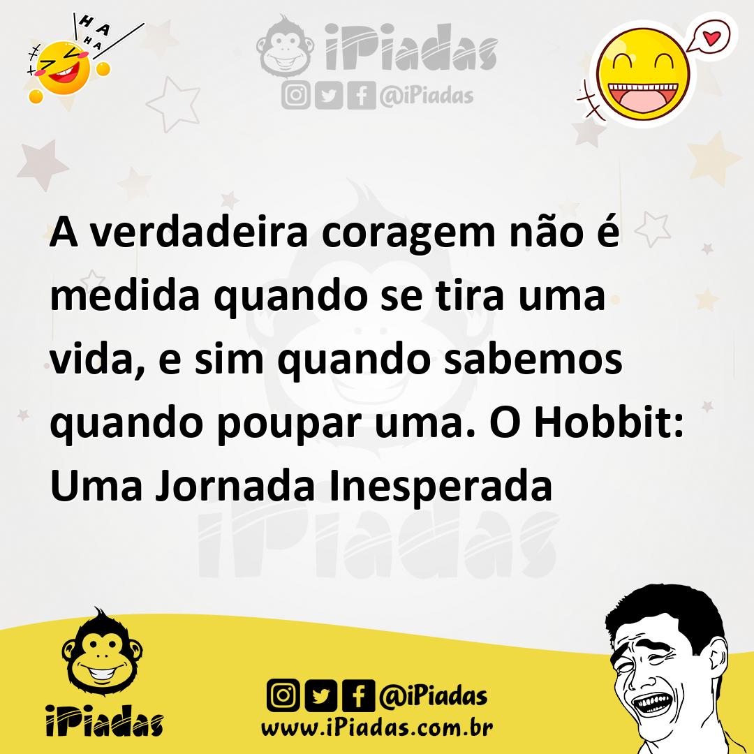 Ilustração de A verdadeira coragem não é medida quando se tira uma vida, e sim quand... no iPiadas