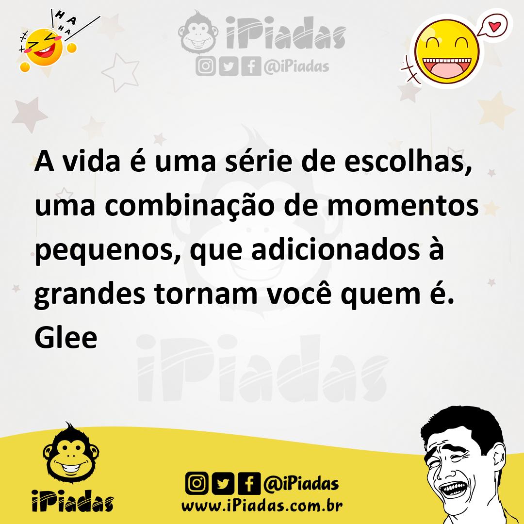 Ilustração de A vida é uma série de escolhas, uma combinação de momentos pequenos, q... no iPiadas