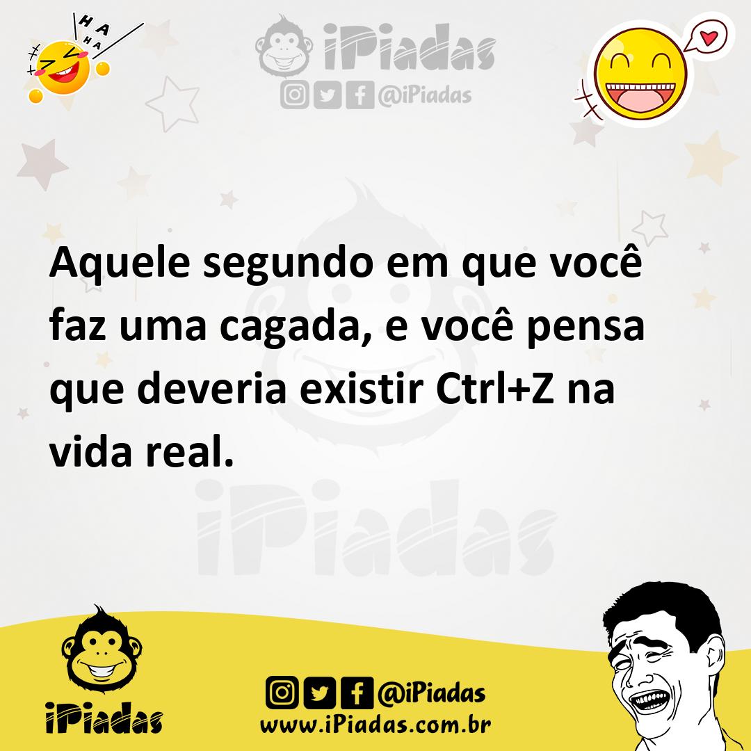 Ilustração de Aquele segundo em que você faz uma cagada, e você pensa que deveria ex... no iPiadas