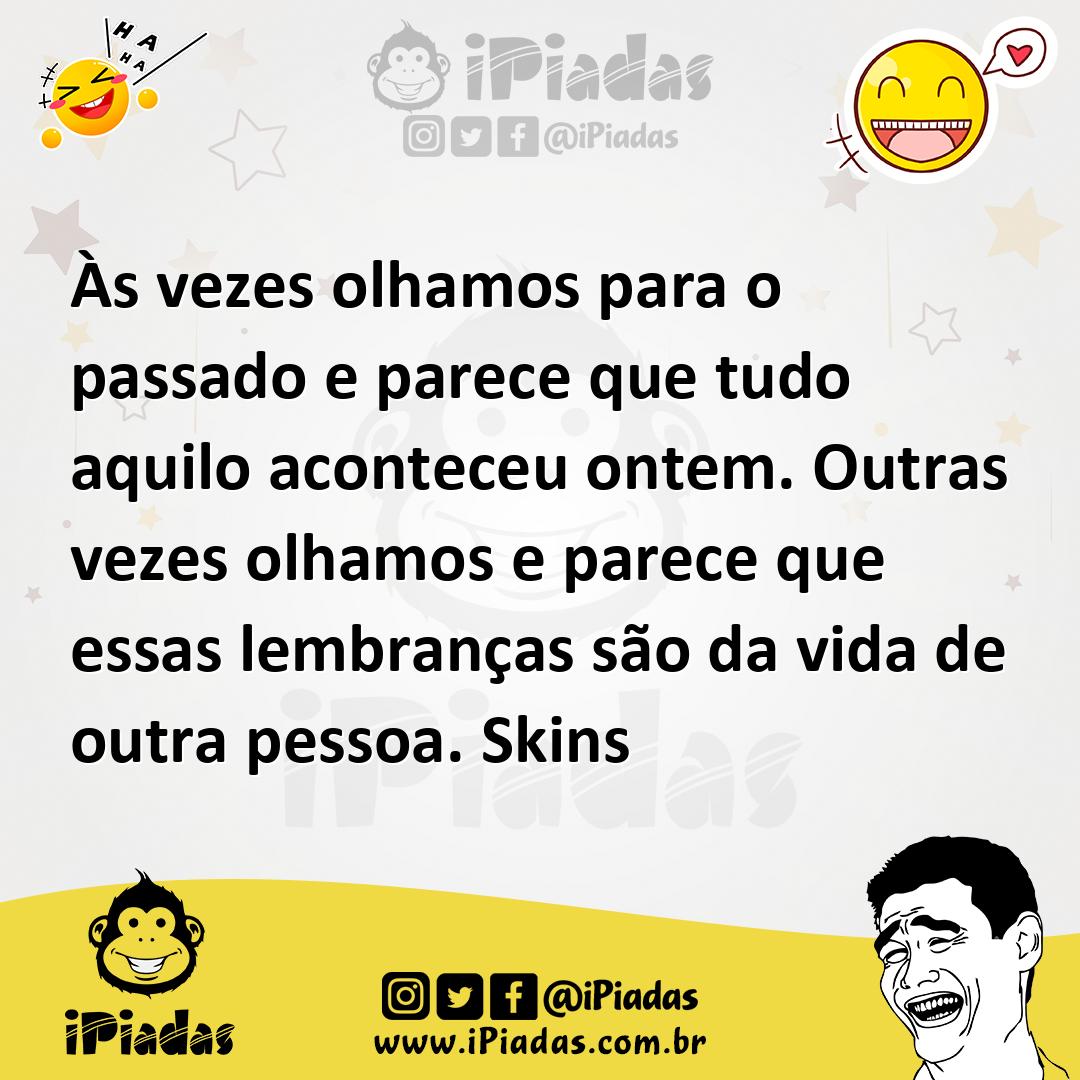 Ilustração de Às vezes olhamos para o passado e parece que tudo aquilo aconteceu ont... no iPiadas