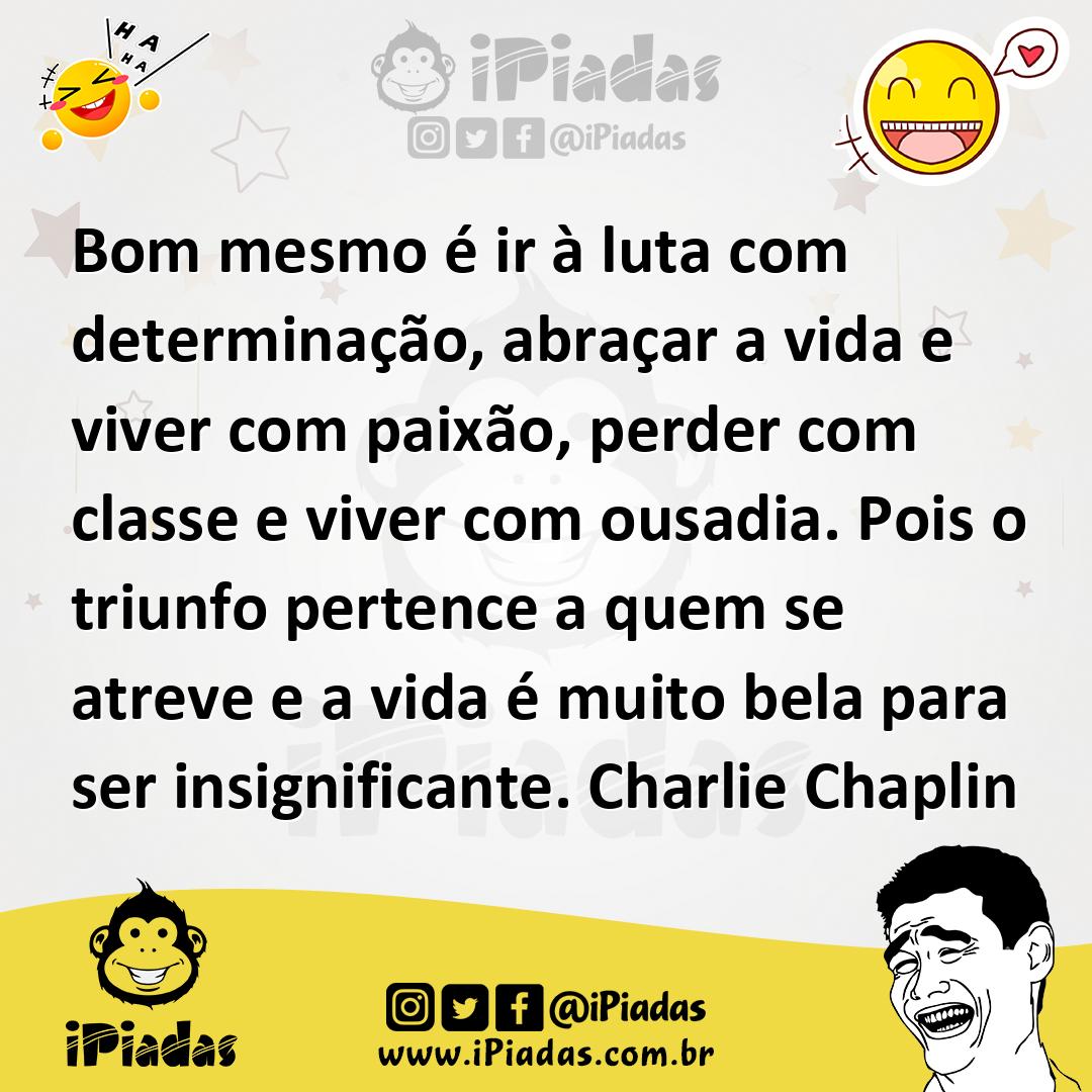 Ilustração de Bom mesmo é ir à luta com determinação, abraçar a vida e viver com pai... no iPiadas