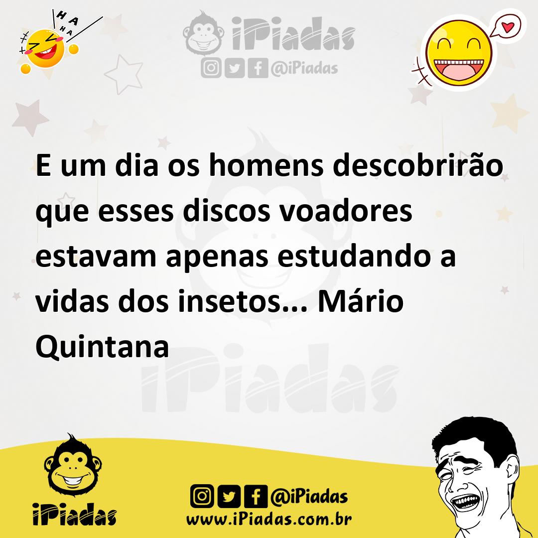 Ilustração de E um dia os homens descobrirão que esses discos voadores estavam apena... no iPiadas