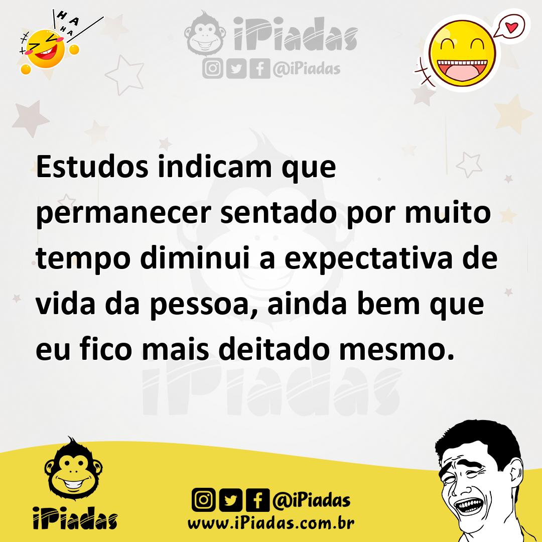 Ilustração de Estudos indicam que permanecer sentado por muito tempo diminui a expec... no iPiadas