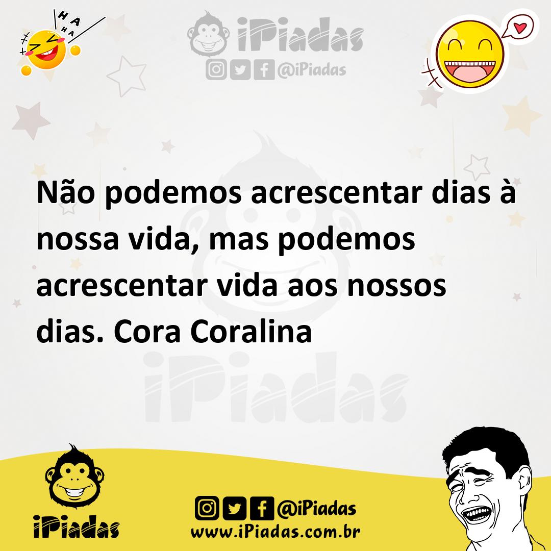 Ilustração de Não podemos acrescentar dias à nossa vida, mas podemos acrescentar vid... no iPiadas