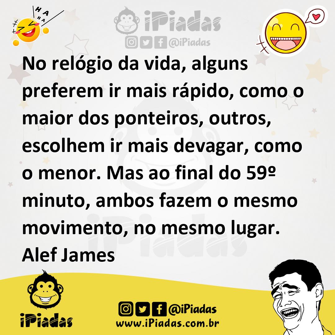 Ilustração de No relógio da vida, alguns preferem ir mais rápido, como o maior dos p... no iPiadas