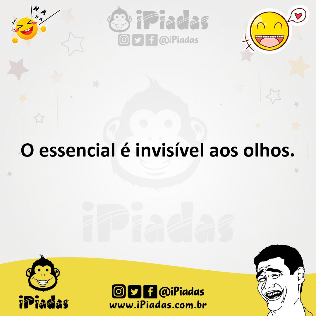 Ilustração de O essencial é invisível aos olhos. no iPiadas