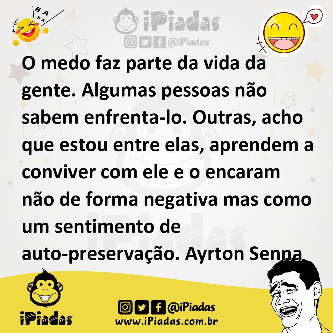 Ilustração de O medo faz parte da vida da gente. Algumas pessoas não sabem enfrenta-... no iPiadas