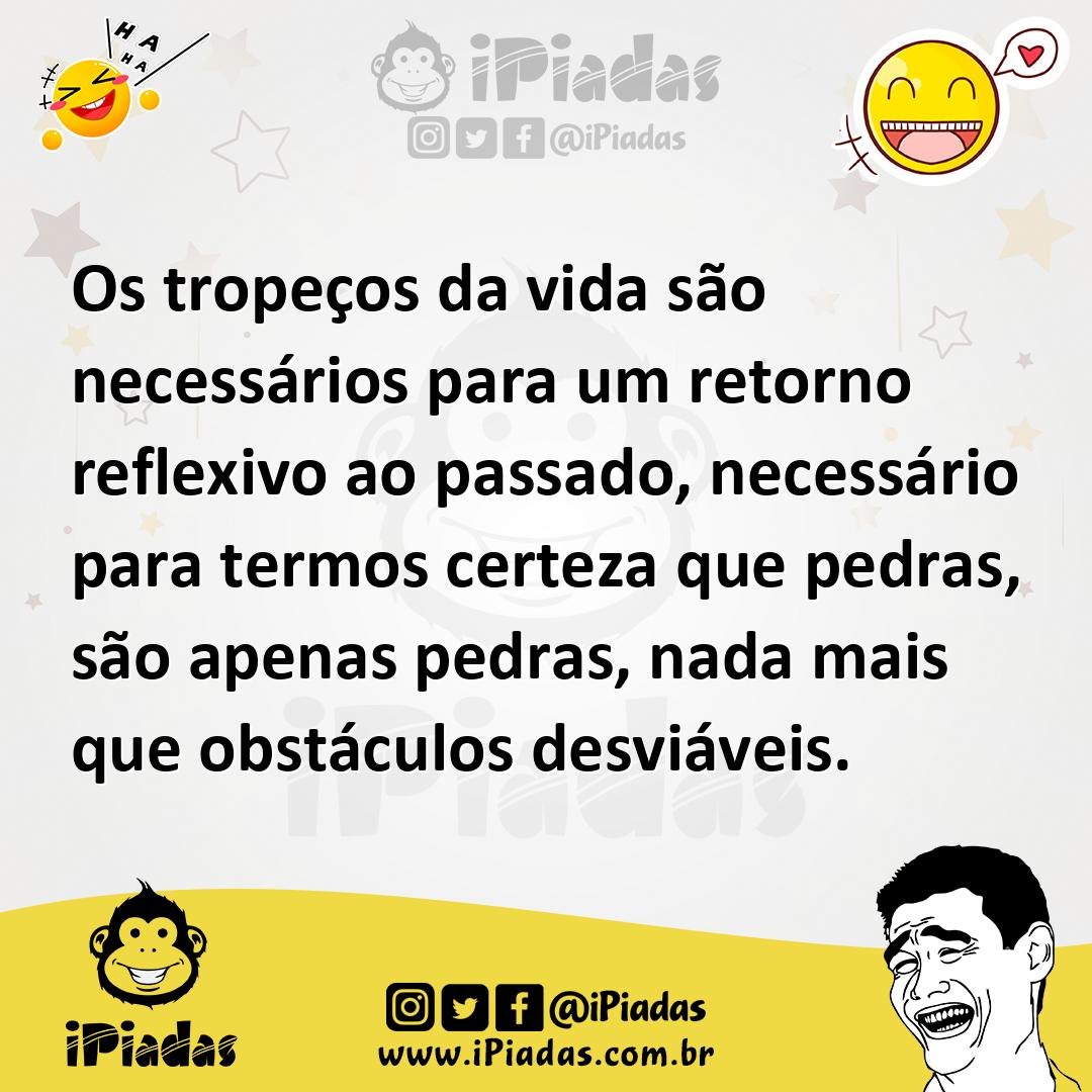Ilustração de Os tropeços da vida são necessários para um retorno reflexivo ao passa... no iPiadas