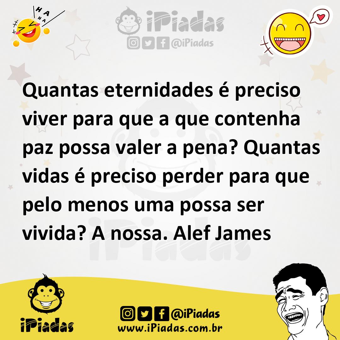 Ilustração de Quantas eternidades é preciso viver para que a que contenha paz possa... no iPiadas