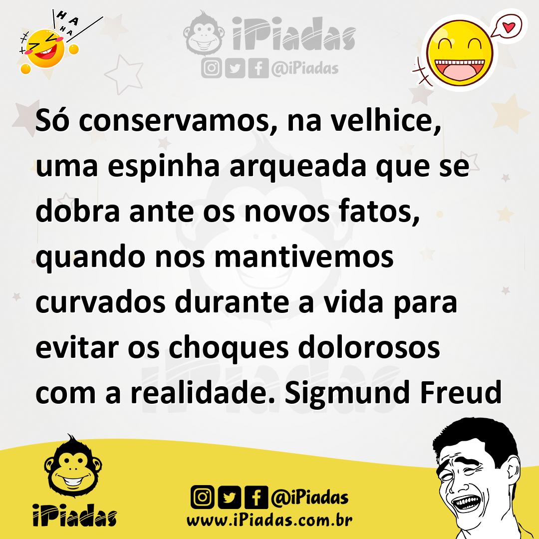 Ilustração de Só conservamos, na velhice, uma espinha arqueada que se dobra ante os... no iPiadas