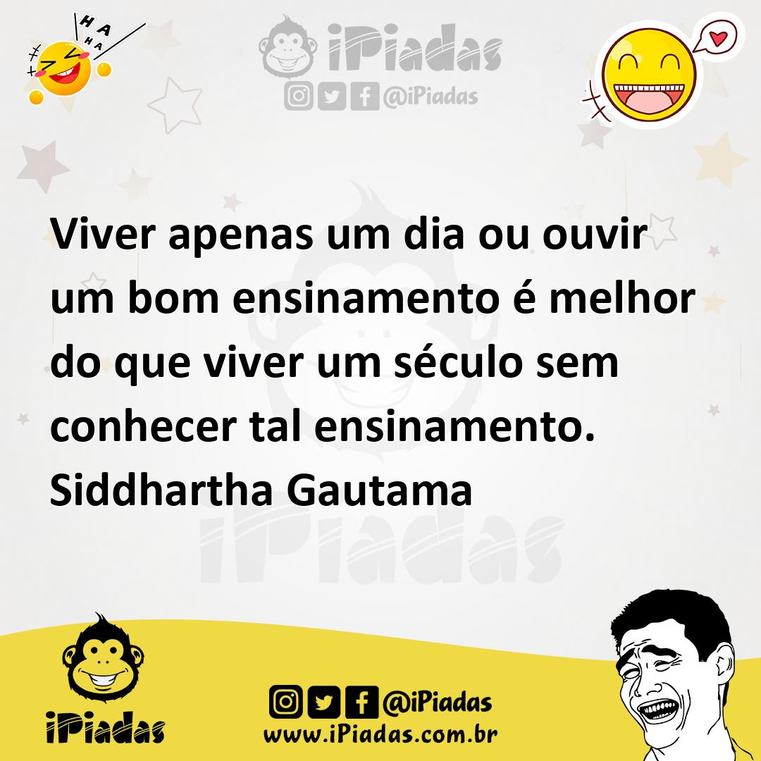 Ilustração de Viver apenas um dia ou ouvir um bom ensinamento é melhor do que viver... no iPiadas