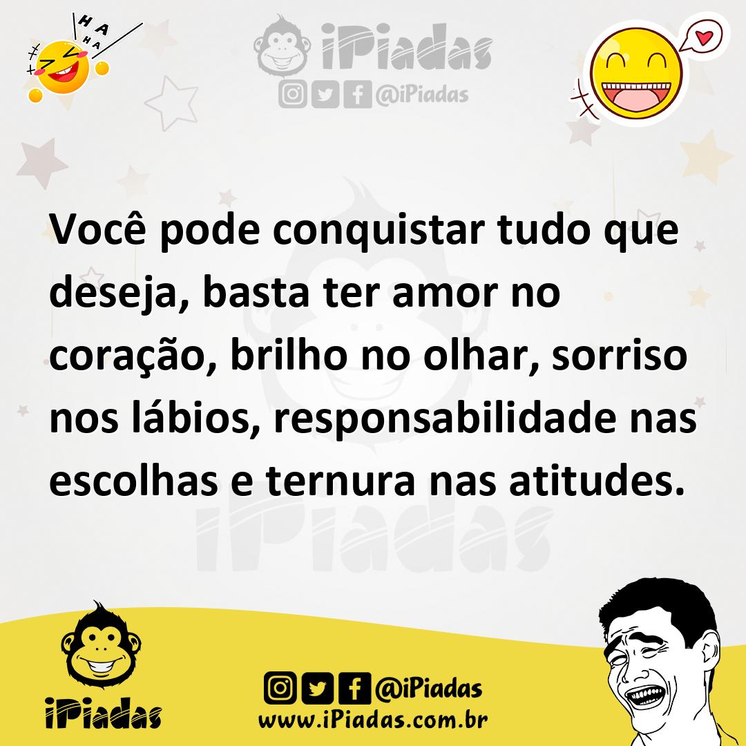 Ilustração de Você pode conquistar tudo que deseja, basta ter amor no coração, brilh... no iPiadas