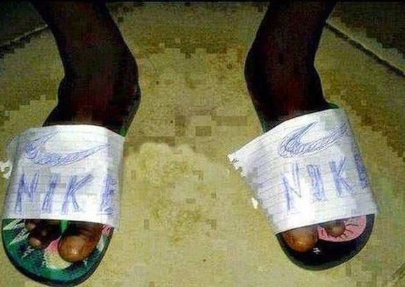 Imagem engraçada Chinelo Nike Original no iPiadas