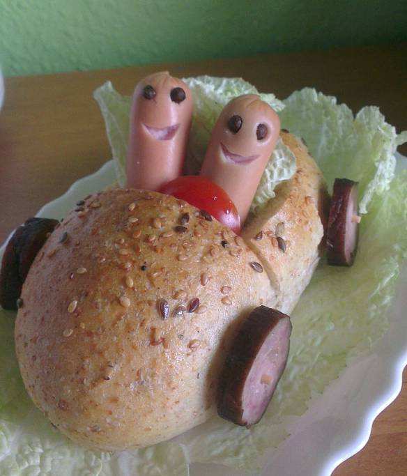Imagem engraçada Sanduíche Feliz no iPiadas