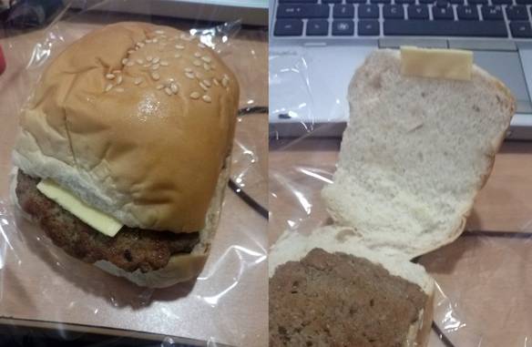 Imagem engraçada Hambúrguer de Pobre no iPiadas