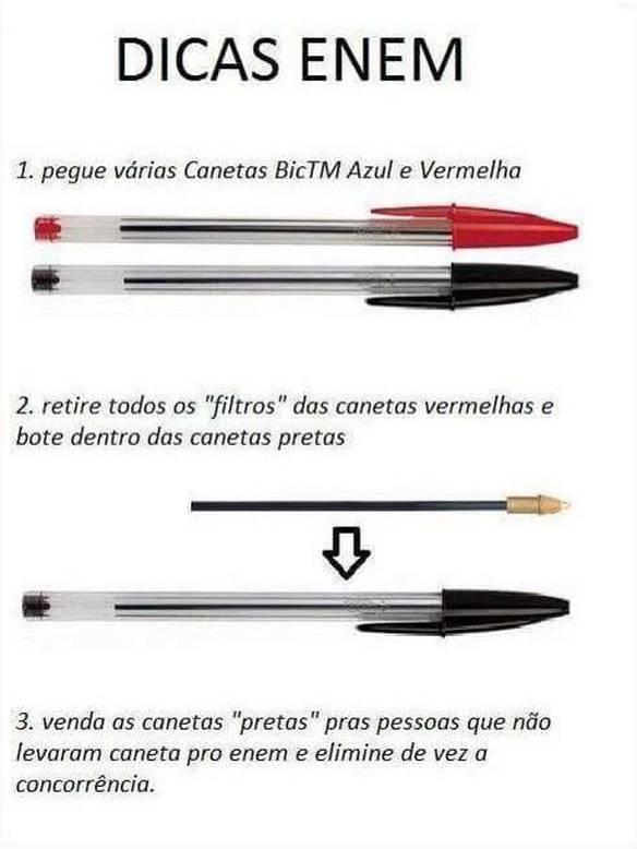 Imagem engraçada Dicas Enem no iPiadas