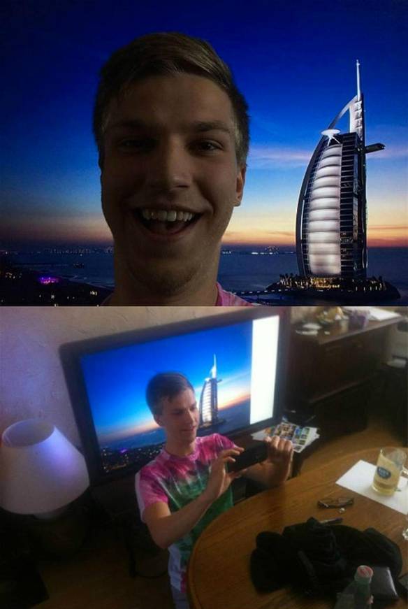 Imagem engraçada No Mundo Inteiro Sem Sair do Lugar no iPiadas