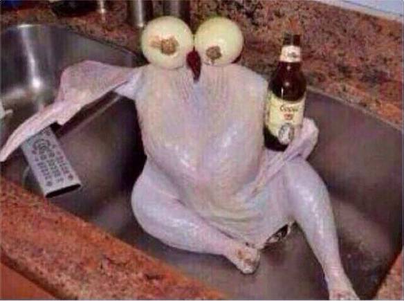 Imagem engraçada Querido, Coloque o Frango Para Descansar na Pia... no iPiadas